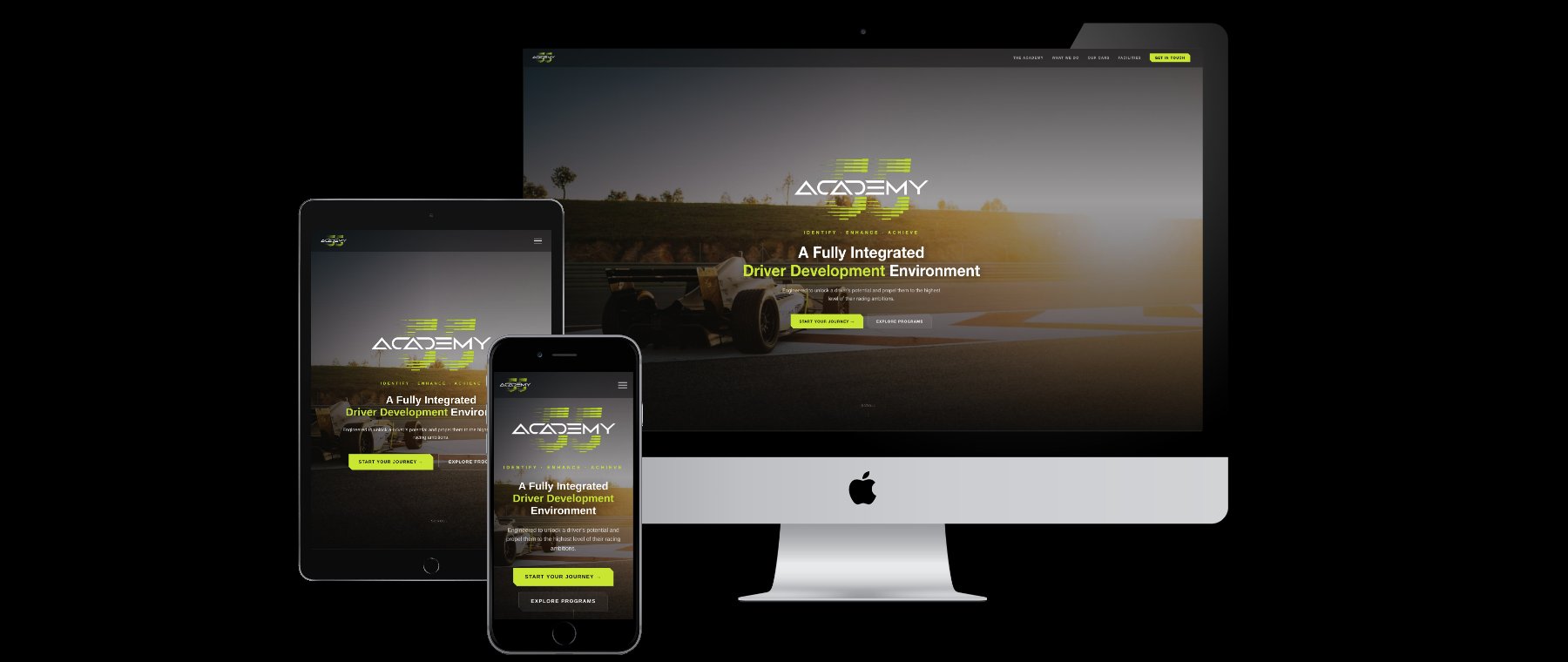 Academy 55 — Device Mockup